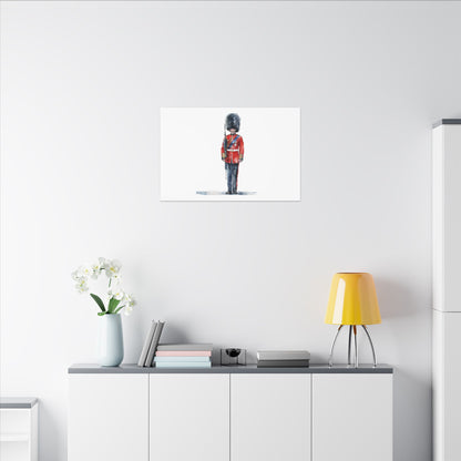 Royal Guard Canvas Art Print, British Soldier Wall Decor, Home Decoration, Gift for History Lovers, Art for Offices, Unique Wall Gallery
