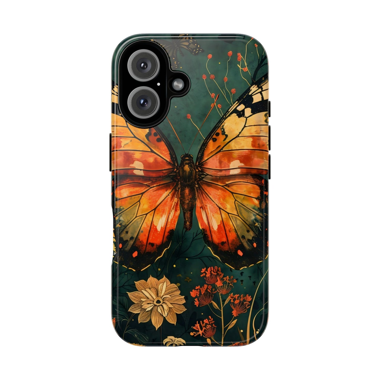 Butterfly Phone Case – Tough Cases for Nature Lovers, Floral Design, Butterfly Art, Unique Gift, Eco-Friendly Protection