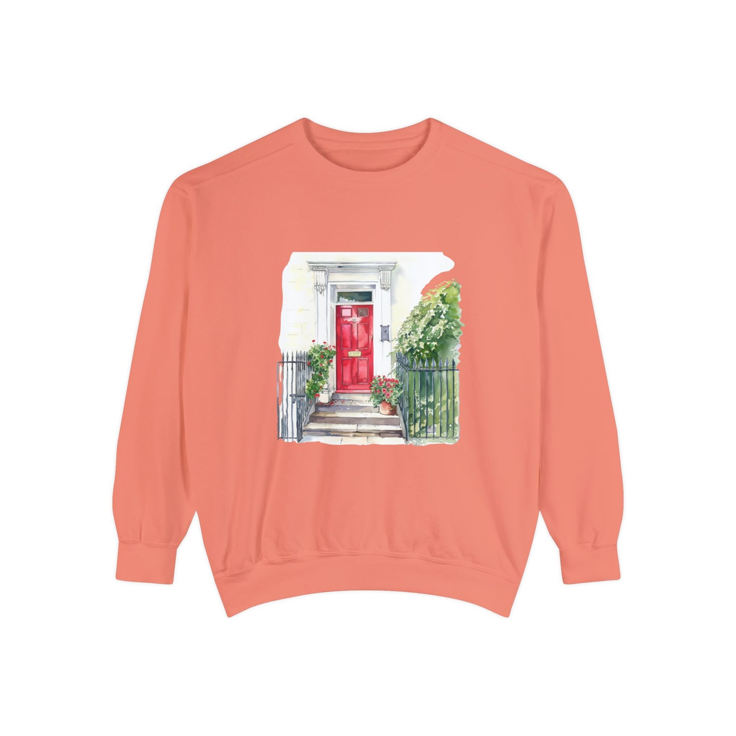 Unisex Garment-Dyed Sweatshirt - England Aesthetics - Embracing Classic British Charm and Style