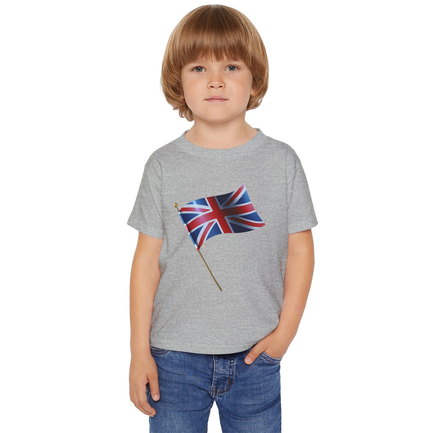 British Flag Toddler T-shirt - Cute Tee for Kids, Perfect for Celebrations and Everyday Wear
