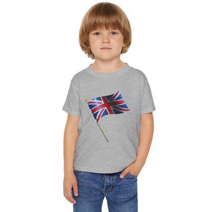 British Flag Toddler T-shirt - Cute Tee for Kids, Perfect for Celebrations and Everyday Wear