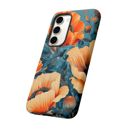 Floral Phone Case, Tough Cases for Protection and Style, Spring Aesthetic, Gift for Her, Phone Accessory for Nature Lovers