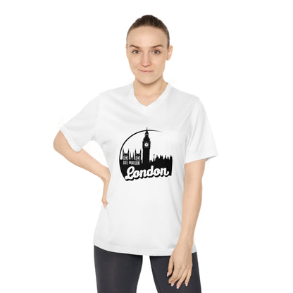 Women's Performance V-Neck T-Shirt -  Lovely London - Stylish Active Wear