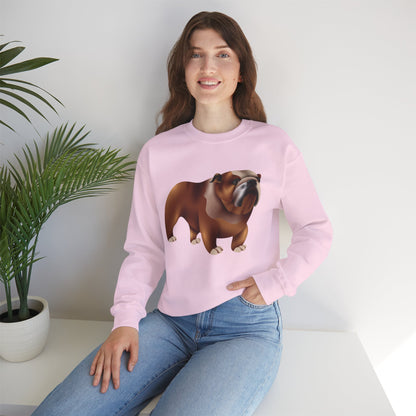 Unisex Heavy Blend™ Crewneck Sweatshirt - Adorable British Dog