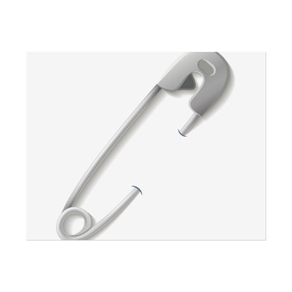 Minimalist Safety Pin Wall Art, Modern Decor, Unique Gift, Home Aesthetic, Art Print, Rolled Poster, Contemporary Interior Design