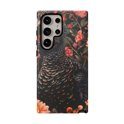 Tough Cases: Floral Design Phone Case, Stylish Protection for Your Phone, Unique Gift for Bird Lovers, Vibrant Floral Art, [...]