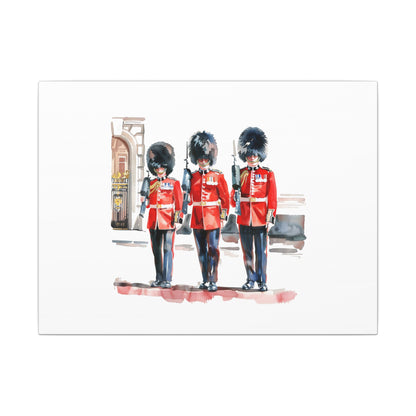 Royal Guards Canvas Print, British Wall Art, Home Decor, Unique Gift, London Culture