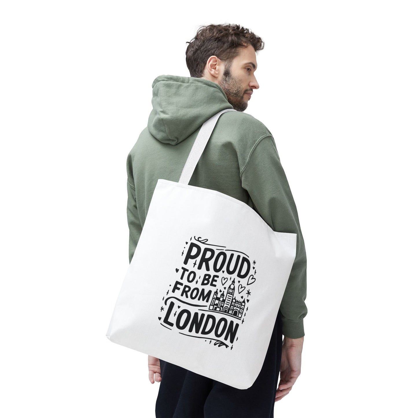 Proud London Tote Bag, Stylish Shopping Bag, Gift for Londoners, Travel Tote, Eco-Friendly Accessory, City Pride