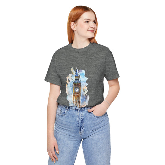 Unisex Jersey Short Sleeve Tee - Iconic Big Ben Clock Tower Design
