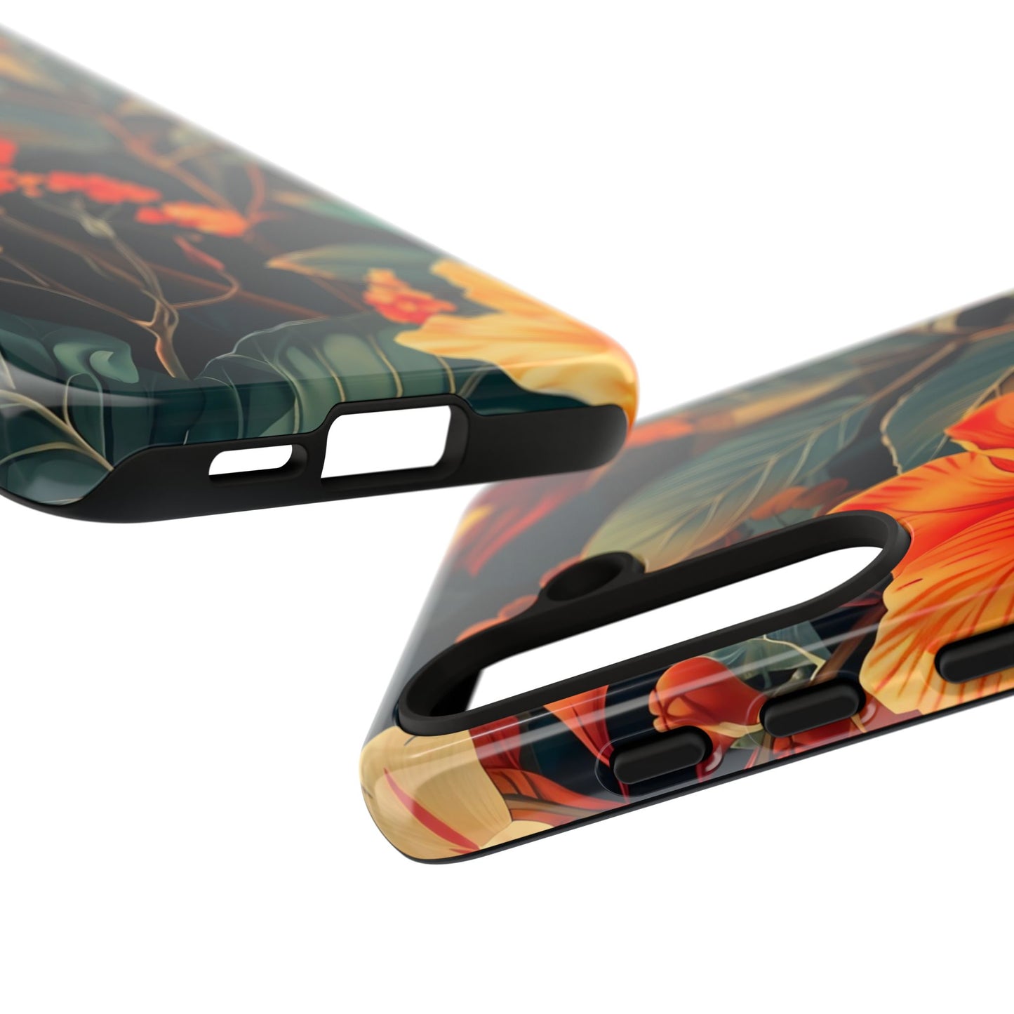 Tough Floral Phone Case | Tropical Vibe, Gift for Nature Lovers, Summer Beach Accessory, Floral Pattern, Trendy Phone Accessories