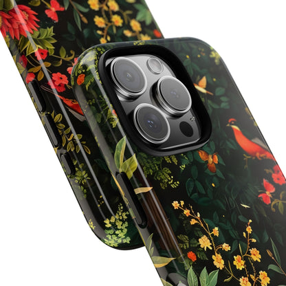 Floral Tough Phone Case, Nature-Inspired Design, Ideal for Garden Lovers, Gift for Birthdays, Christmas, Eco-Friendly Accessory