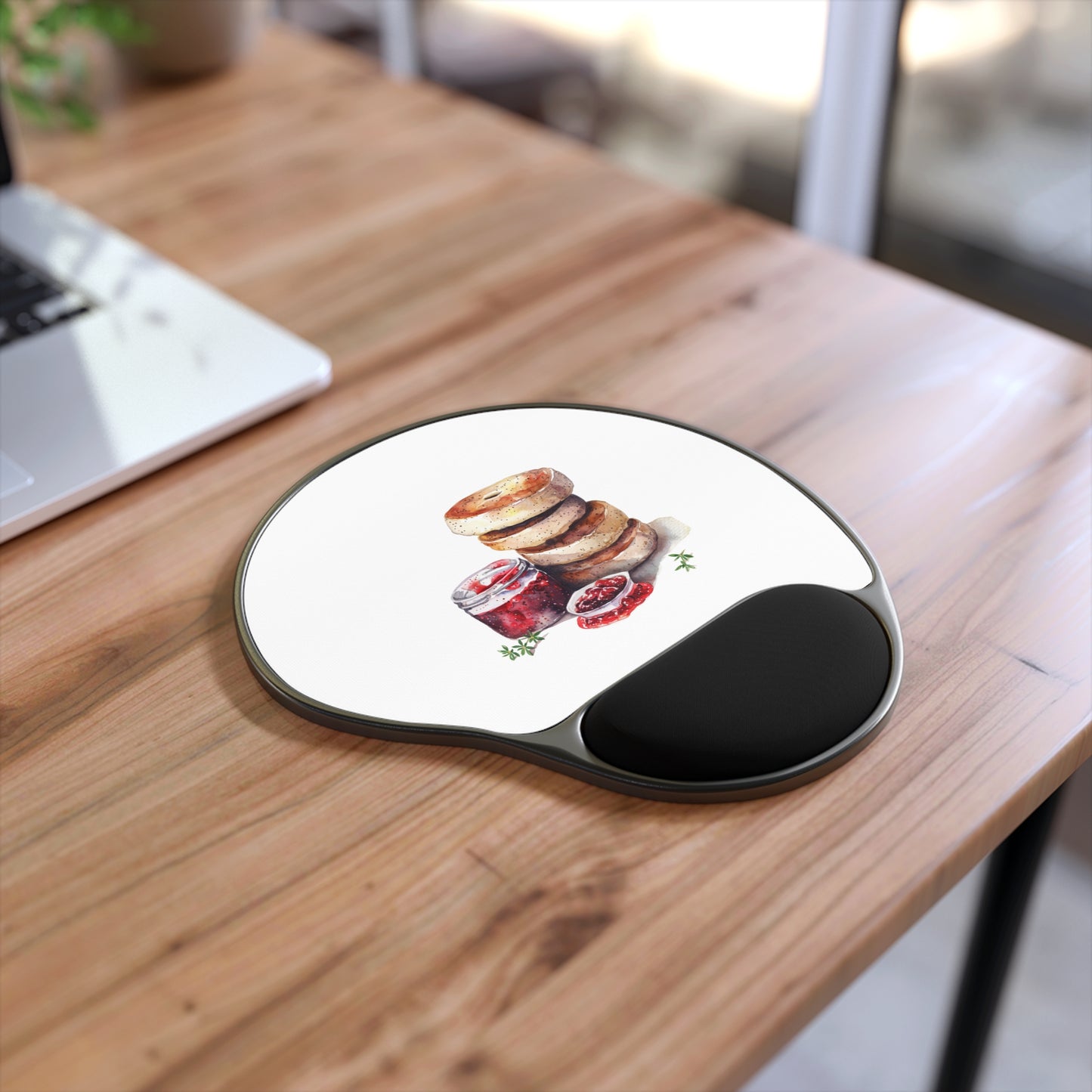 Food Lover Mouse Pad With Wrist Rest