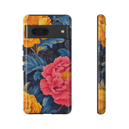Floral Phone Case, Tough Cases, Stylish Mobile Cover, Gifts for Her, Phone Accessories, Unique Flower Design