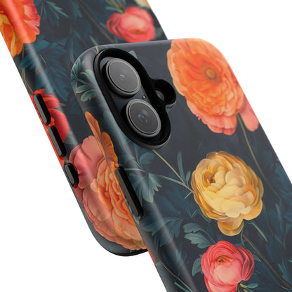 Floral Phone Case - Tough Cases, Stylish Protection, Gift for Flower Lovers, Customizable Cover, Floral Design Mobile Accessory