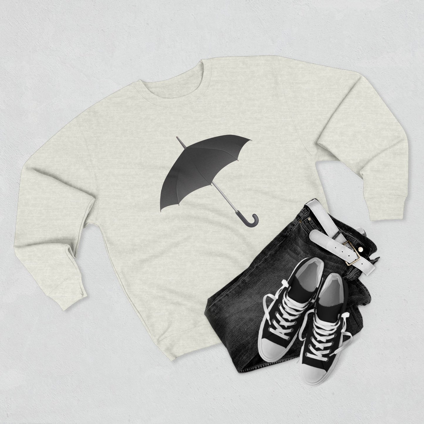 Unisex Crewneck Sweatshirt - Regal Royal Umbrella