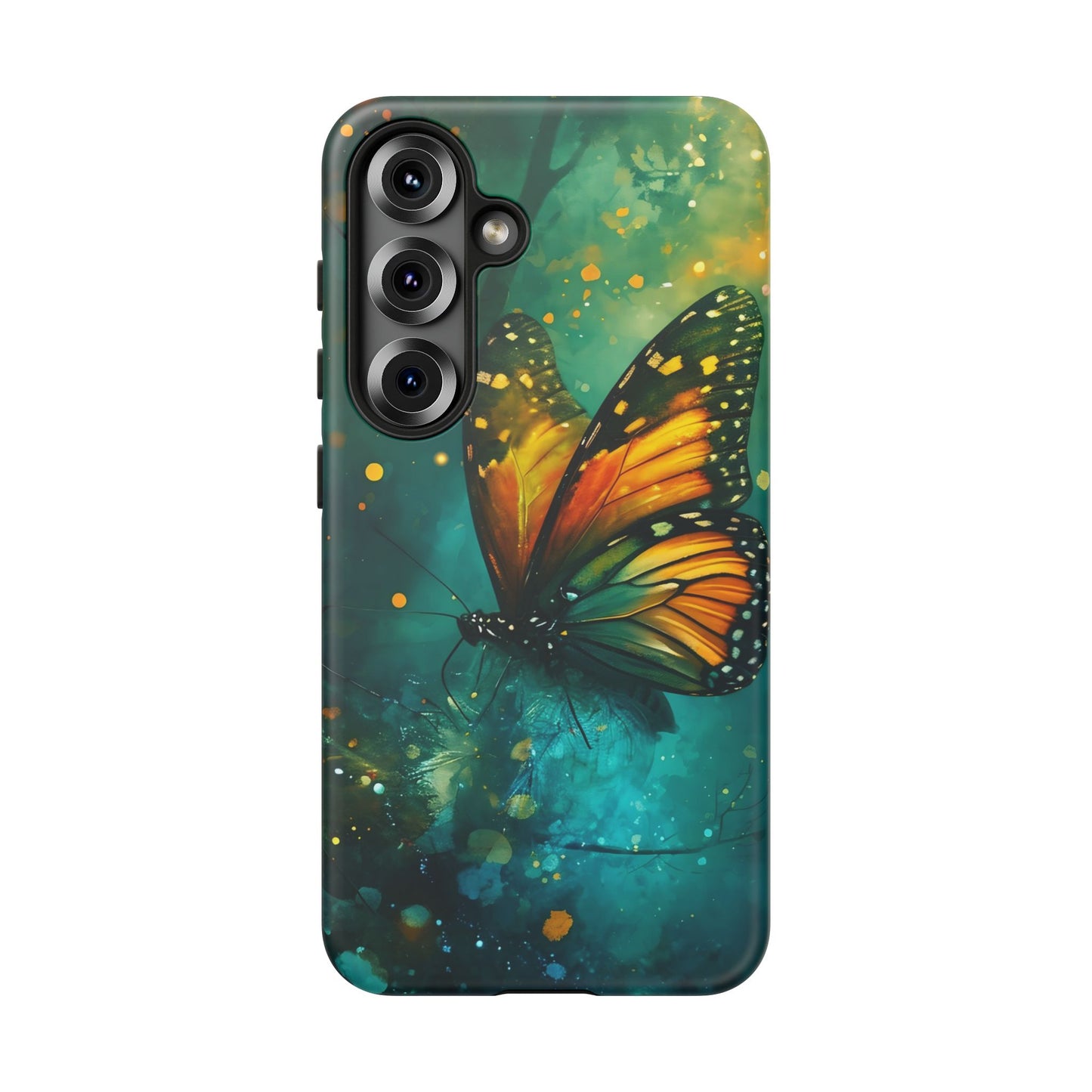 Colorful Butterfly Phone Case, Tough Cases for iPhone and Samsung, Cute Tech Accessories, Nature Lovers Gift, Vibrant Floral Design