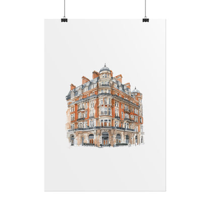 Elegant Architectural Rolled Posters, Art Prints for Home Decor, Gift for Housewarming, Wall Art for Living Room, Unique Art Decor