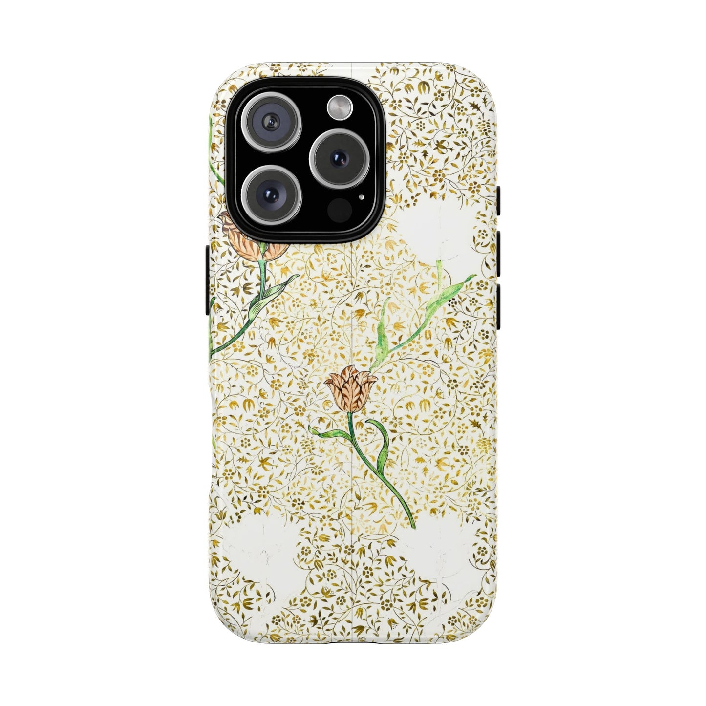 Elegant Floral Phone Case, Tough Cases for iPhone, Stylish Smartphone Cover, Protection with Floral Art, Unique Gift for Her