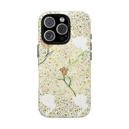 Elegant Floral Phone Case, Tough Cases for iPhone, Stylish Smartphone Cover, Protection with Floral Art, Unique Gift for Her