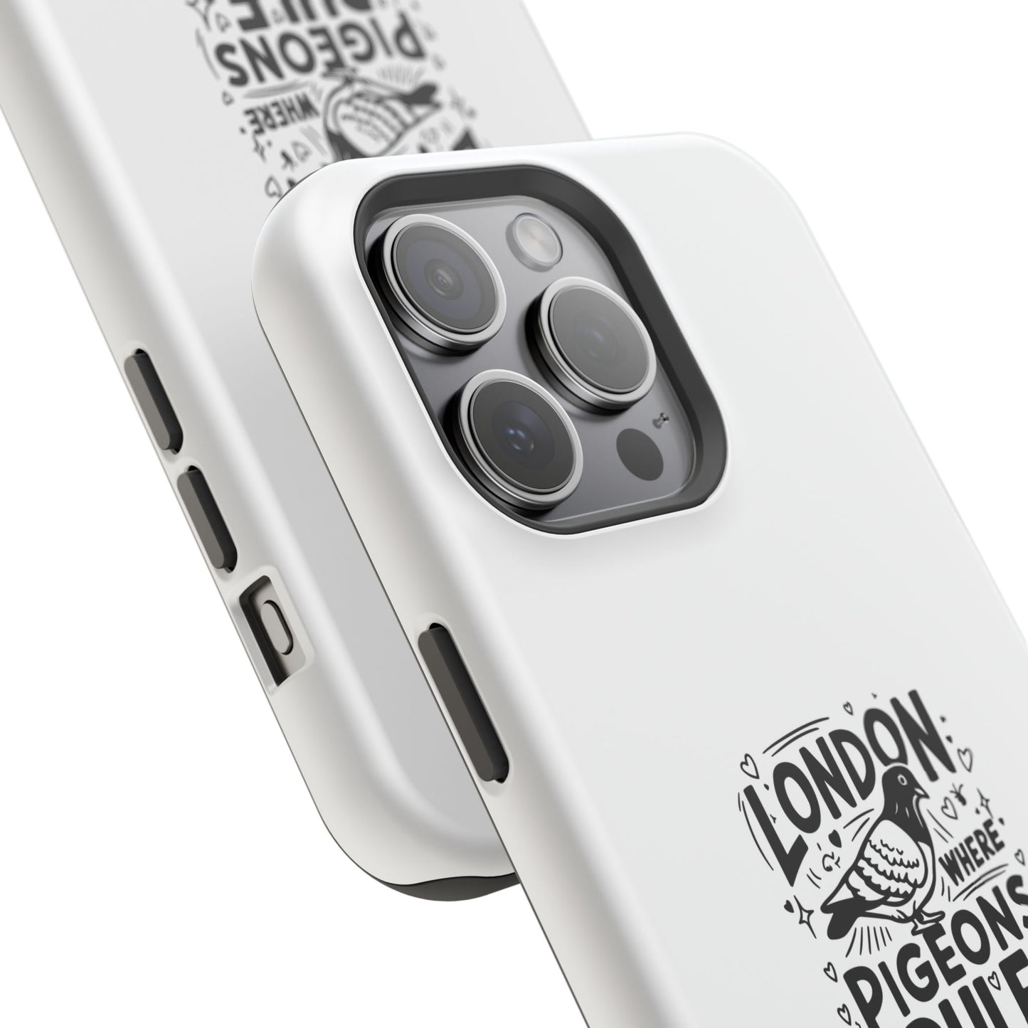 London Pigeons Rule Magnetic Tough Cases - Stylish Phone Protection for City Lovers