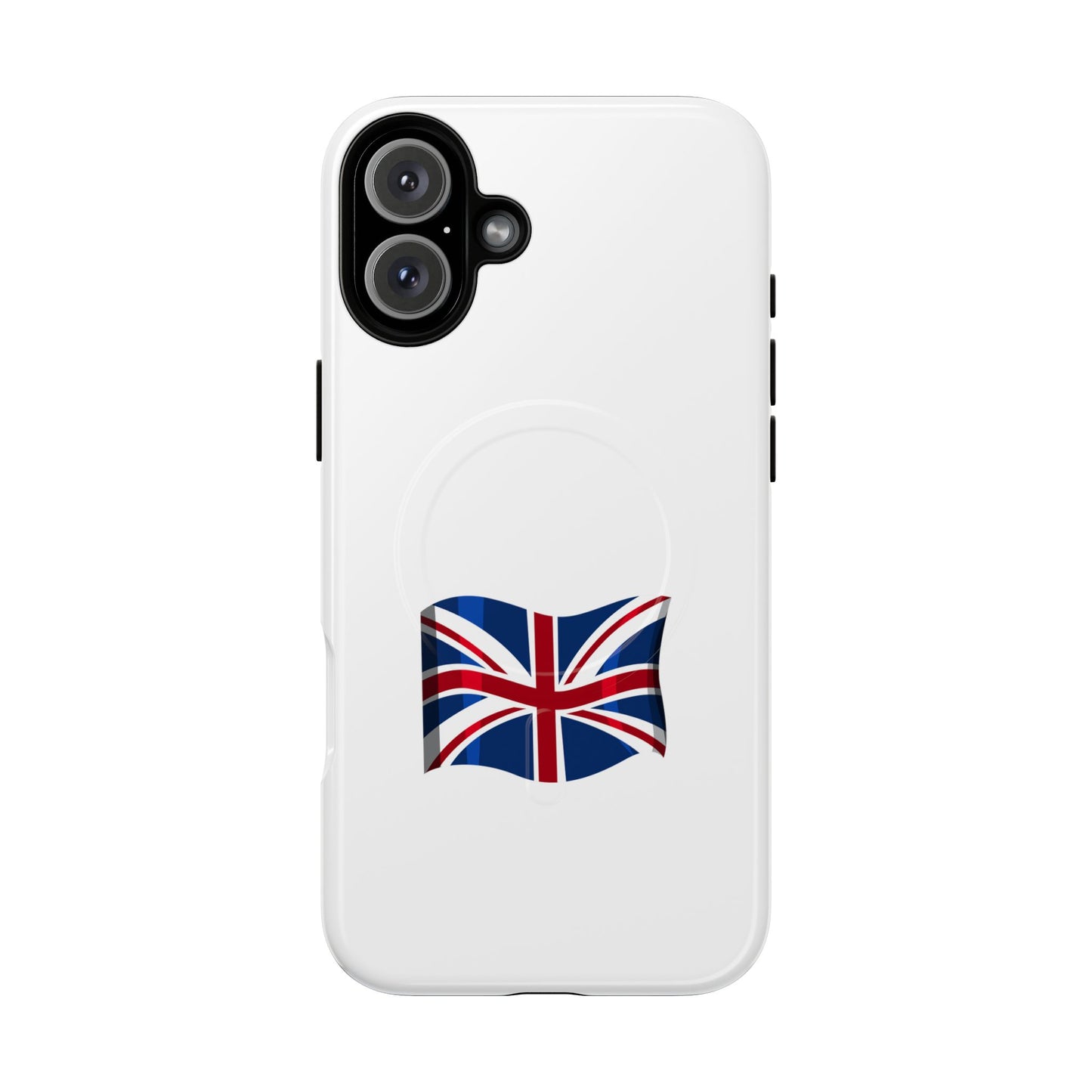 Durable Magnetic Phone Case, UK Flag Design, Protective Cover for iPhone, Stylish Gift for Travelers, Customizable Design