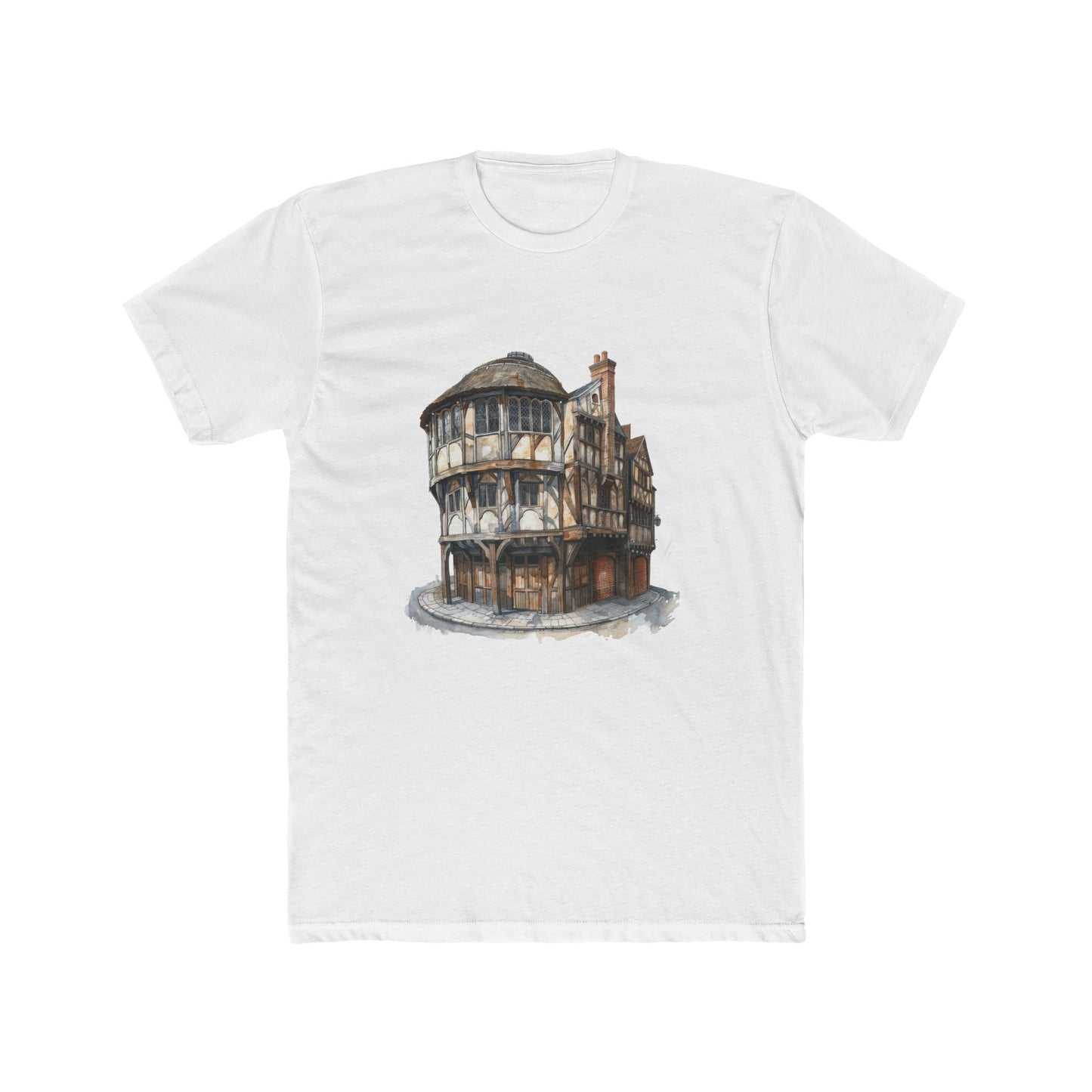 London Pub Interior - Cozy Unisex Cotton Crew Tee