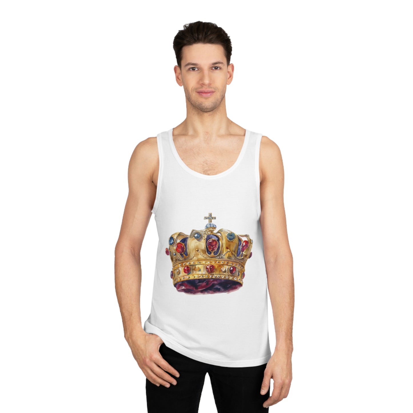 Unisex Softstyle™ Tank Top - British Royal Crown - Symbol of Regal Elegance