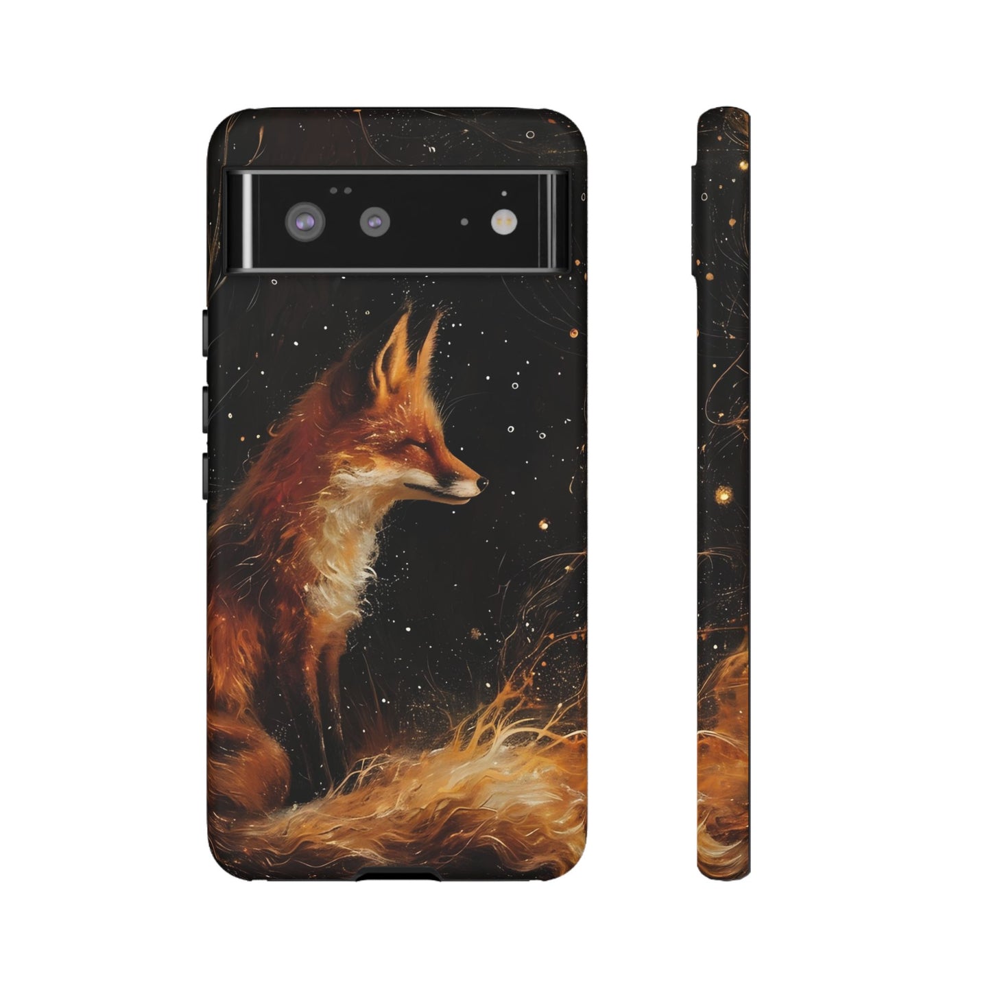 Phone Case with Artistic Fox Design, Cozy Gift for Nature Lovers, Cute Animal Case for Holiday, Unique Decorative Cover