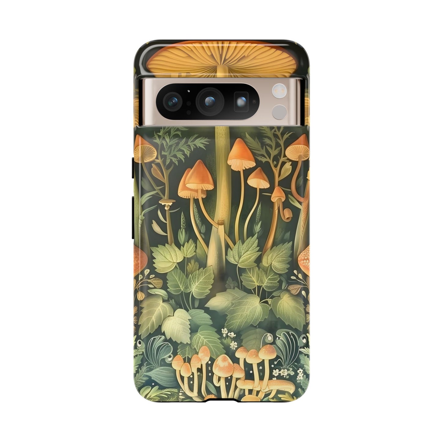Mushroom Forest iPhone Case, Tough Cases for Nature Lovers, Vibrant Phone Accessories, Unique Gift for Him/Her, Eco-Friendly Style