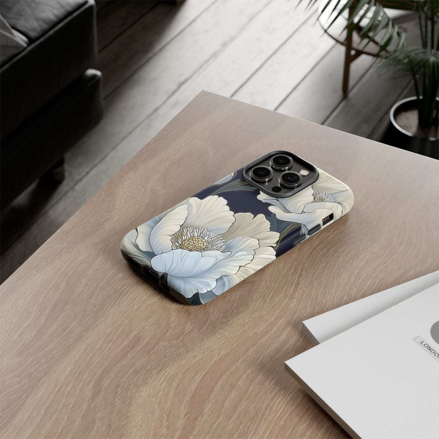 Floral Phone Case, Tough Cases for Women, Stylish Phone Cover, Floral Design Phone Protector, Nature Inspired Tech Accessories