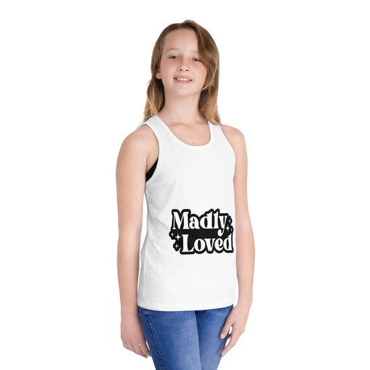 Madly Loved Kid's Jersey Tank Top - Cute Summer Shirt for Kids