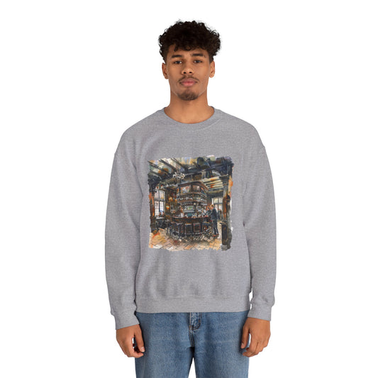 Unisex Heavy Blend™ Crewneck Sweatshirt Trendy - Cozy British Pub