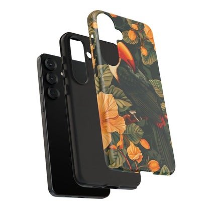 Tropical Toucan Phone Case, Exotic Bird Cover, Nature Lover Gift, Eco-Friendly Design, Customizable Tech Accessory