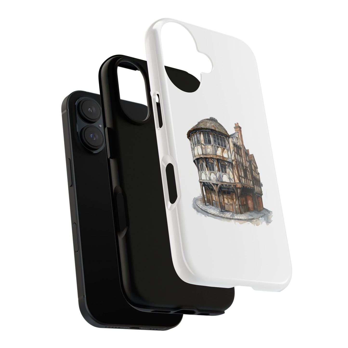 Artistic Phone Case - Tough Cases with Historic Building Design