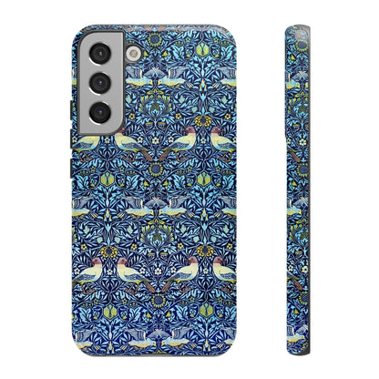 Bird and Floral Pattern Phone Case, Tough Cases, Gift for Nature Lovers, Eco-friendly, Custom Phone Accessories, All-Occasion