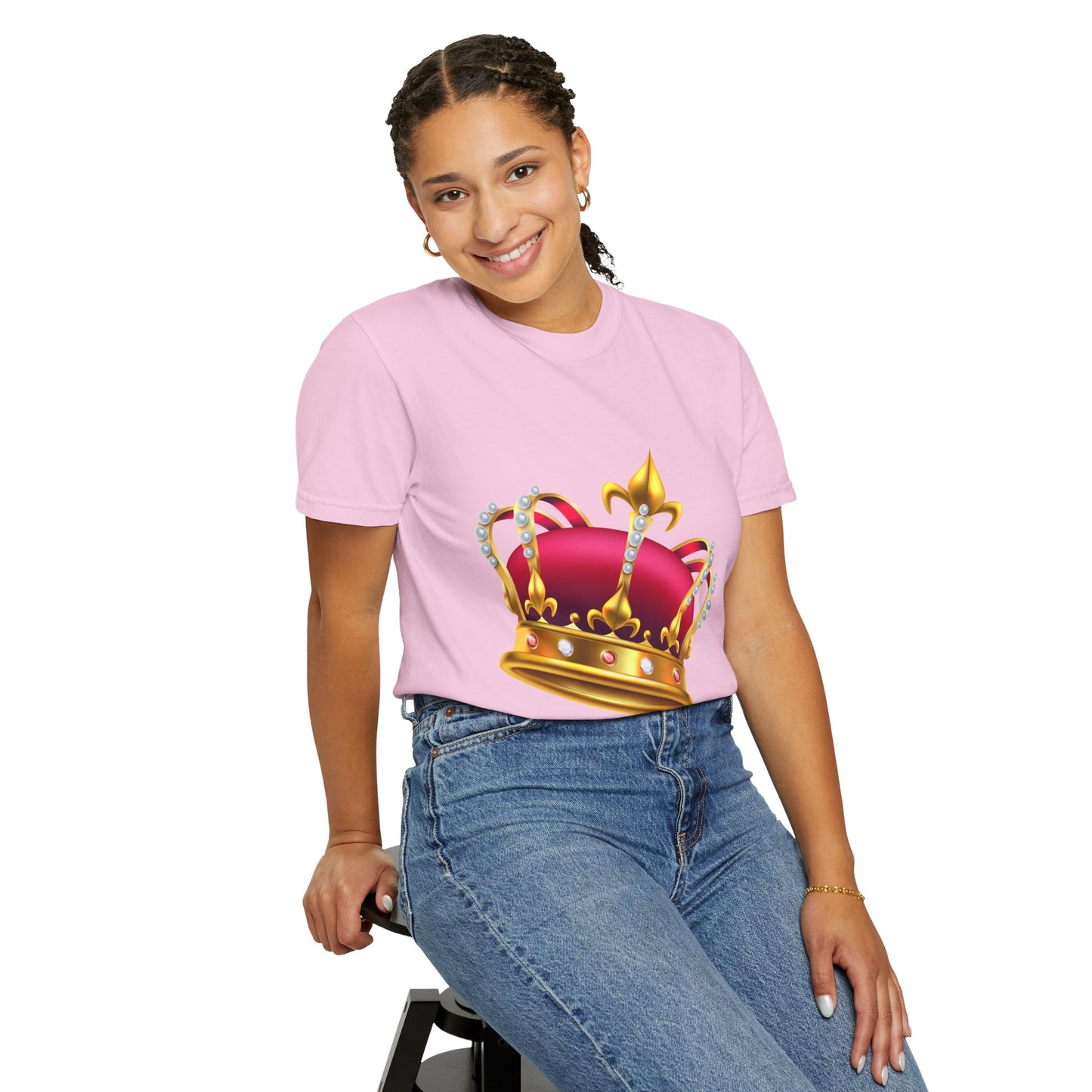 Unisex Garment-Dyed T-shirt - British Royal Crown