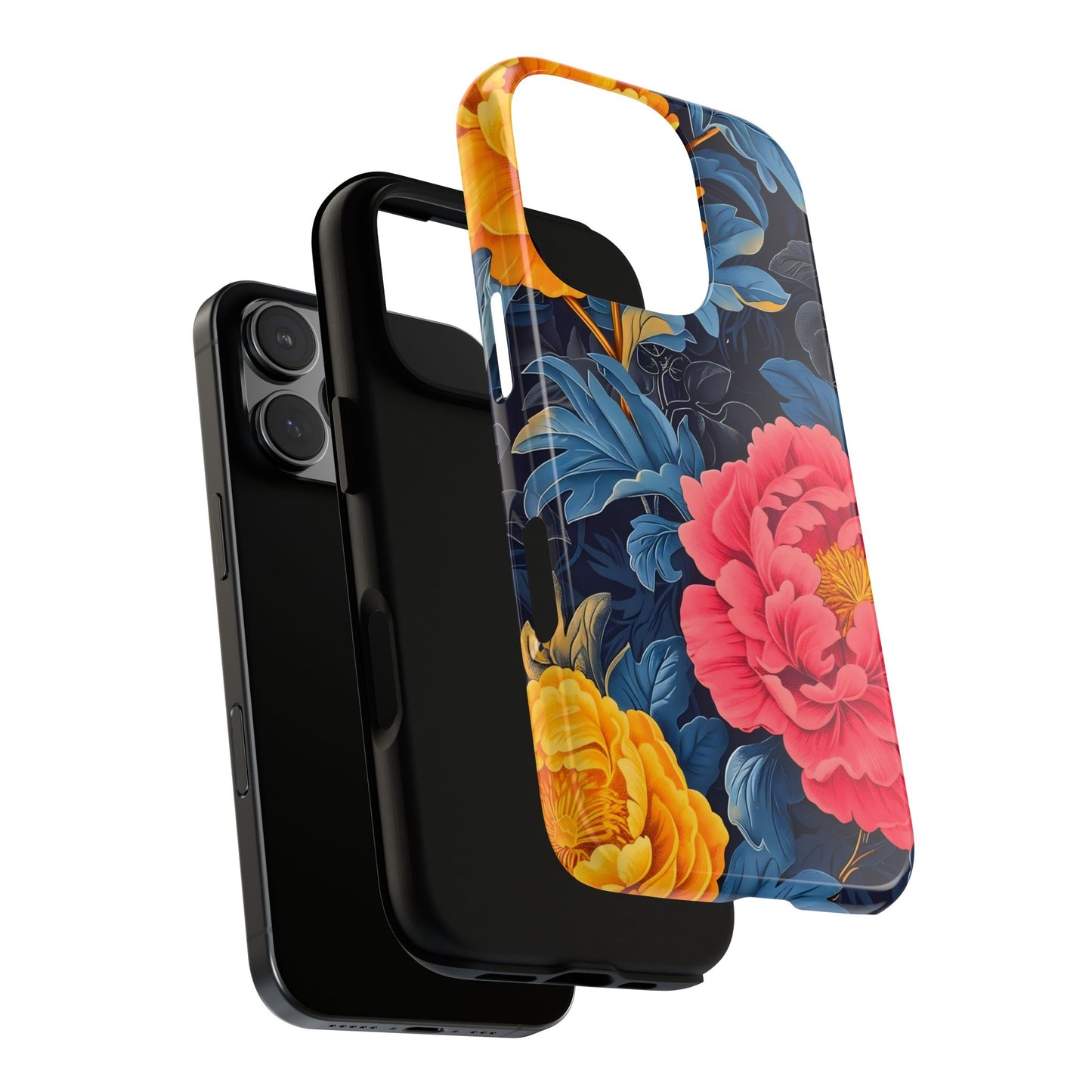 Floral Phone Case, Tough Cases, Stylish Mobile Cover, Gifts for Her, Phone Accessories, Unique Flower Design