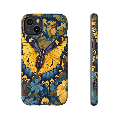 Colorful Butterfly Phone Case, Floral Design, Tough Cases, Protective Cover, Gifts for Nature Lovers, Birthday Present