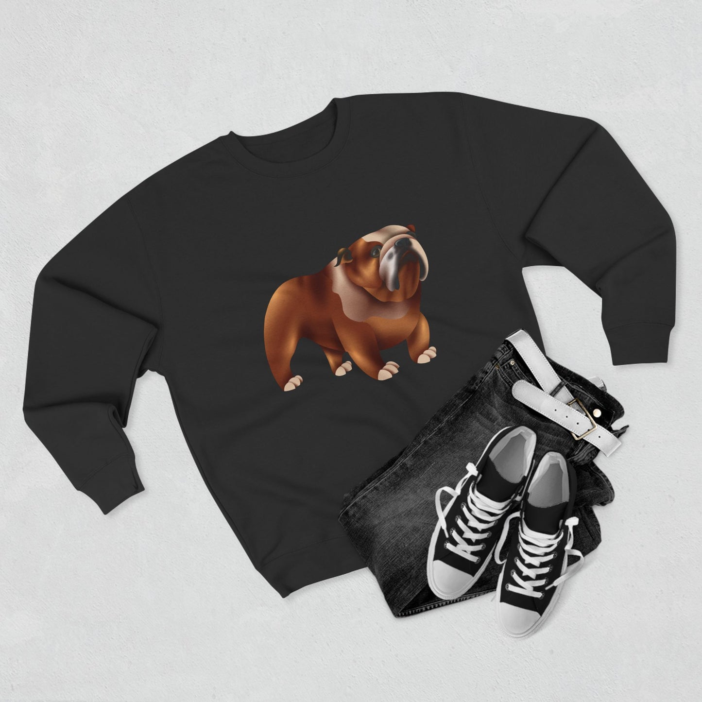 Unisex Crewneck Sweatshirt - Adorable British Dog