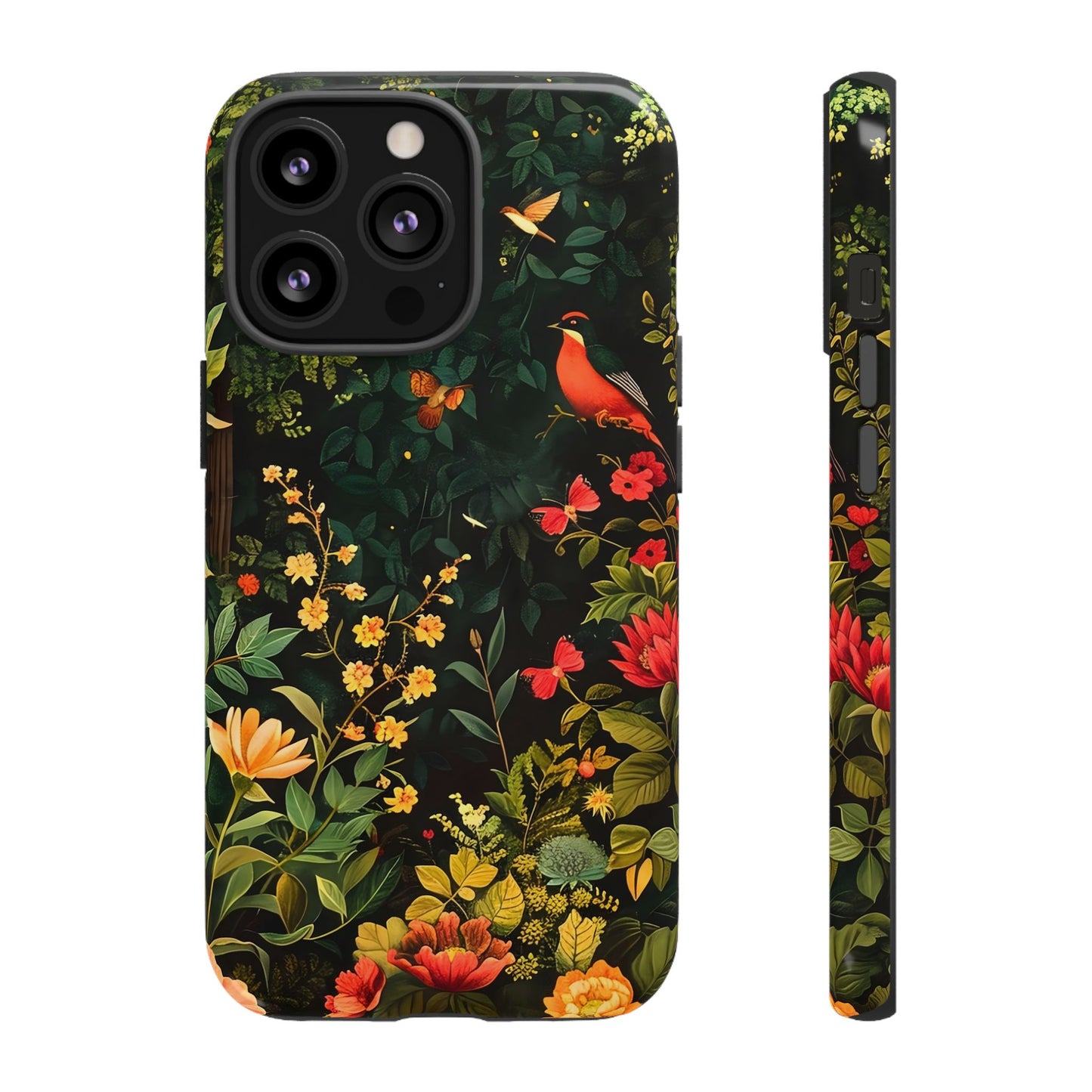 Floral Tough Phone Case, Nature-Inspired Design, Ideal for Garden Lovers, Gift for Birthdays, Christmas, Eco-Friendly Accessory