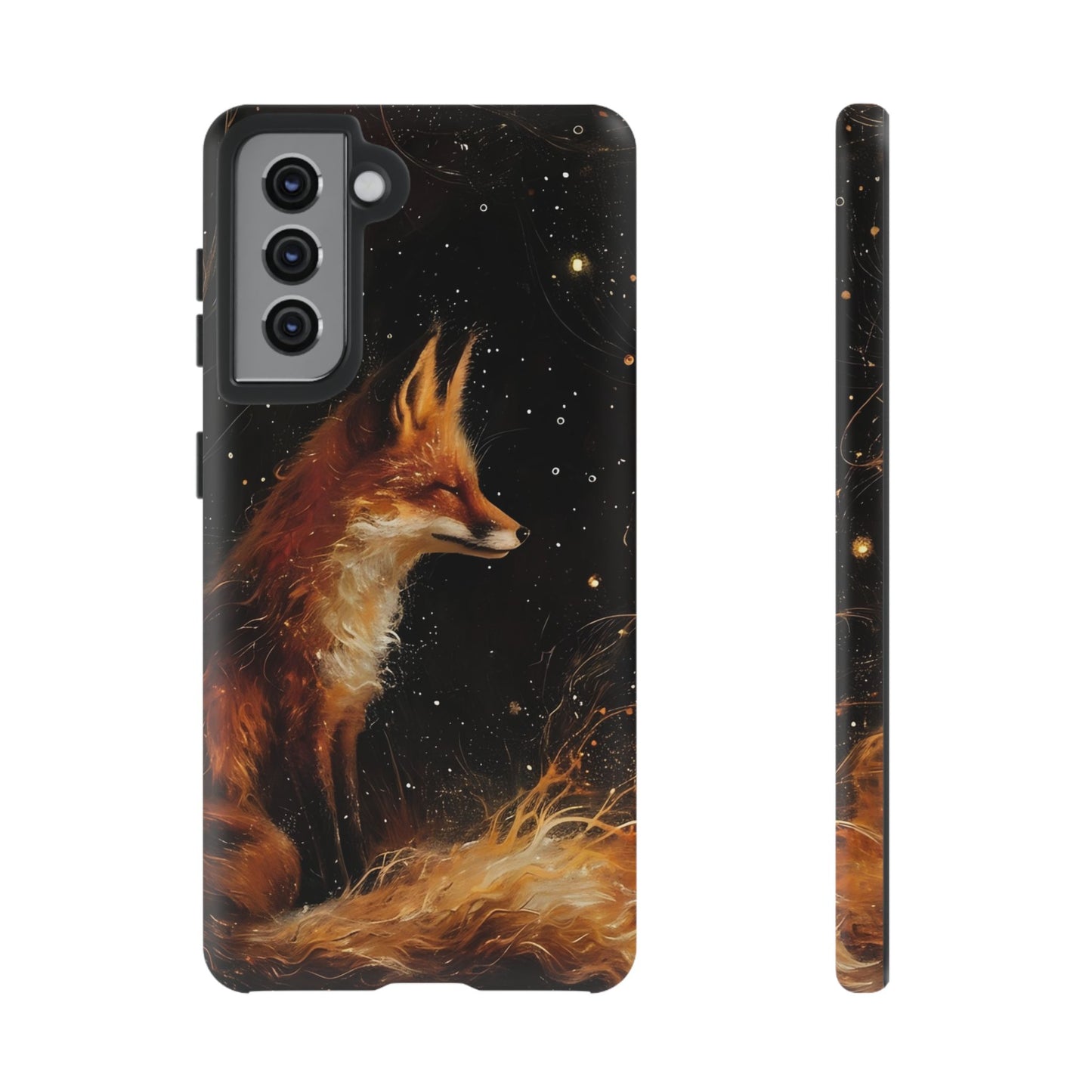 Phone Case with Artistic Fox Design, Cozy Gift for Nature Lovers, Cute Animal Case for Holiday, Unique Decorative Cover