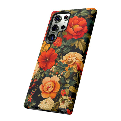 Floral Phone Case, Tough Cases, Decorative Tech Accessories, Gift for Her, Nature Lover Gift, Boho Style Case, Spring Floral Cover