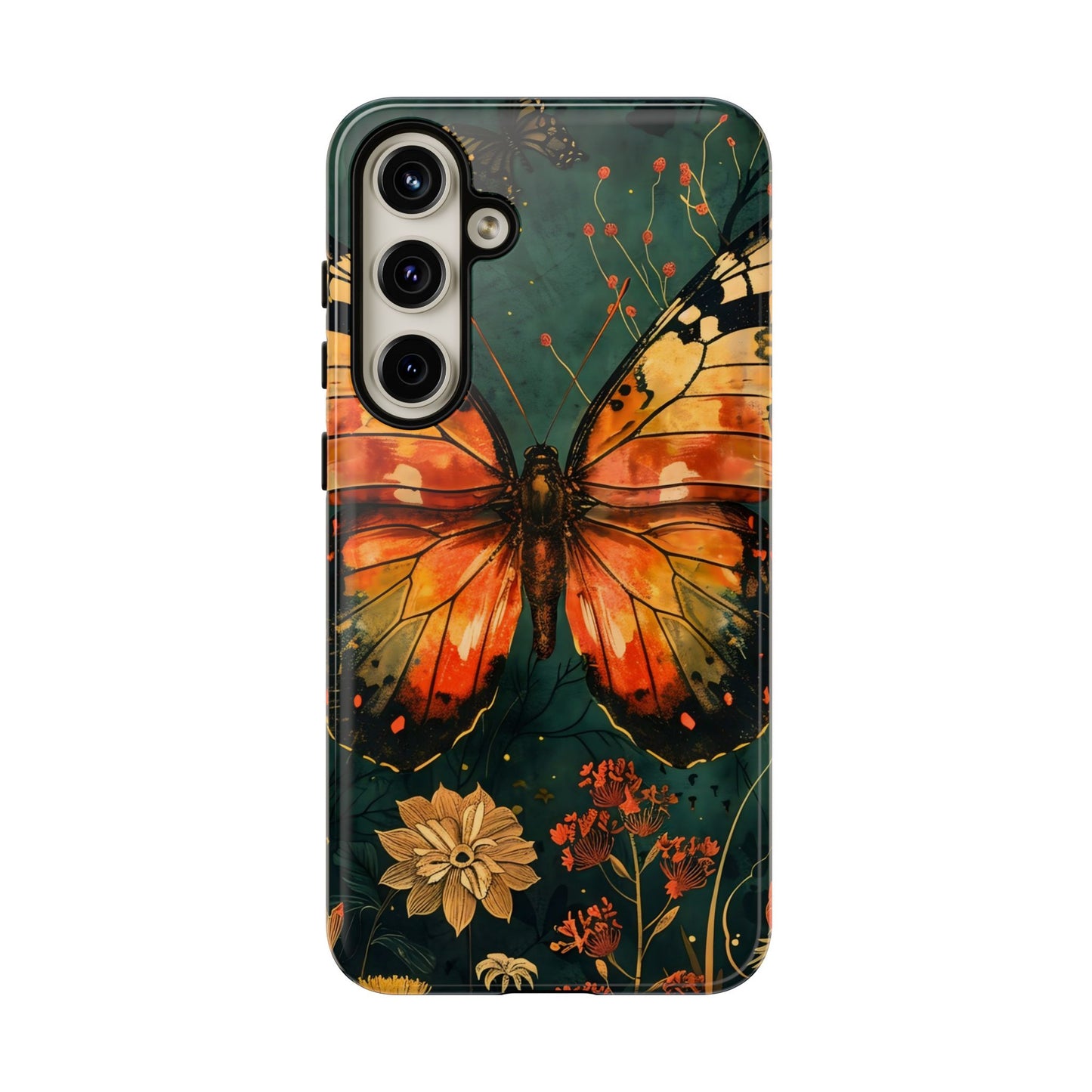 Butterfly Phone Case – Tough Cases for Nature Lovers, Floral Design, Butterfly Art, Unique Gift, Eco-Friendly Protection