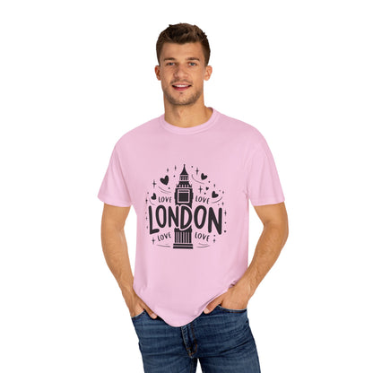 London is Love Elegant Unisex Garment-Dyed T-shirt