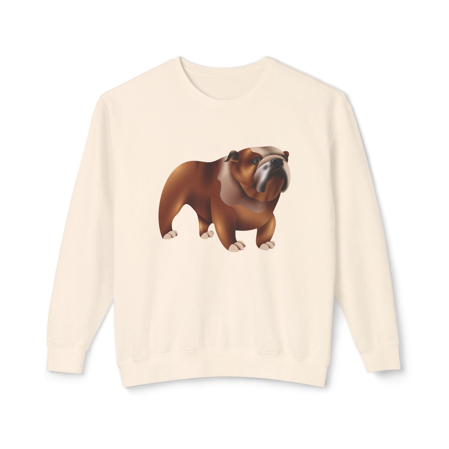 Unisex Lightweight Crewneck Sweatshirt - British Royal Crown Design - British Dog