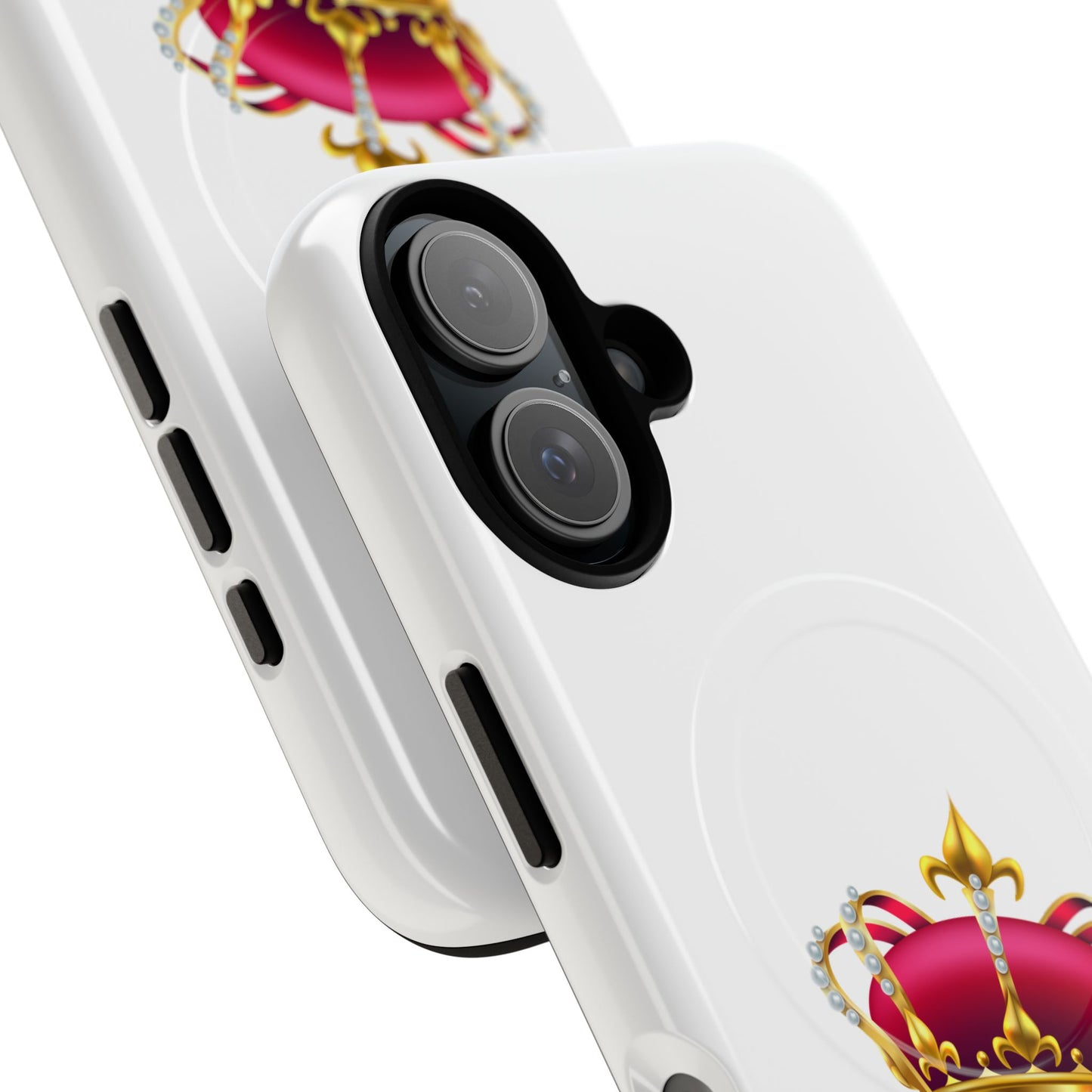 Crown Magnetic Phone Case - Royal Design, Tough Protection, Unique Gift, Elegant Phone Cover, Stylish Tech Accessory