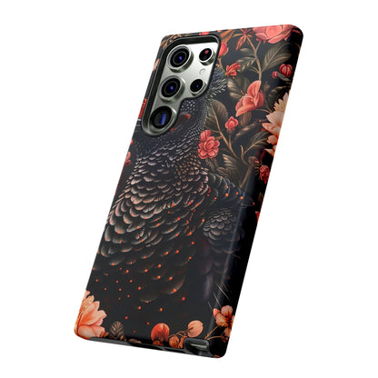 Tough Cases: Floral Design Phone Case, Stylish Protection for Your Phone, Unique Gift for Bird Lovers, Vibrant Floral Art, [...]