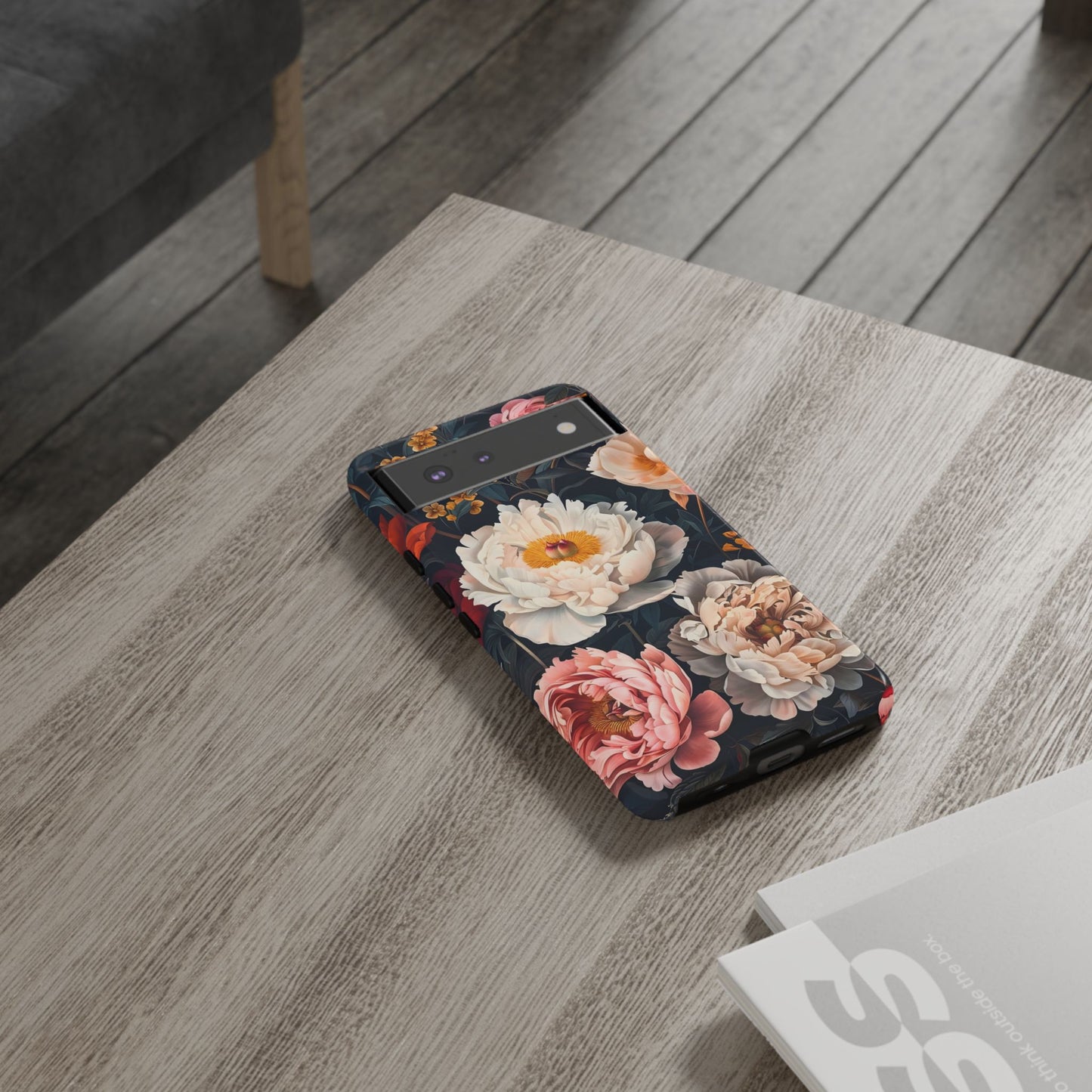 Floral Phone Case, Tough Phone Cover, Flower Design, Unique Gift for Her, Trendy Accessory, Spring Decor