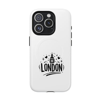 Stylish London-themed Magnetic Phone Case - Durable Protection, Perfect Gift, Unique Design, Travel Accessory, Personalized Cell Cover