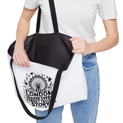 London Story Weekender Tote Bag | Perfect for Travel, Shopping, Beach Days, Gifts, Casual Outings